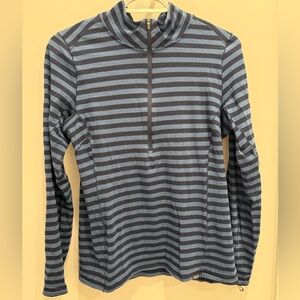 Patagonia Marino wool base layer Striped Half-Zip Pullover